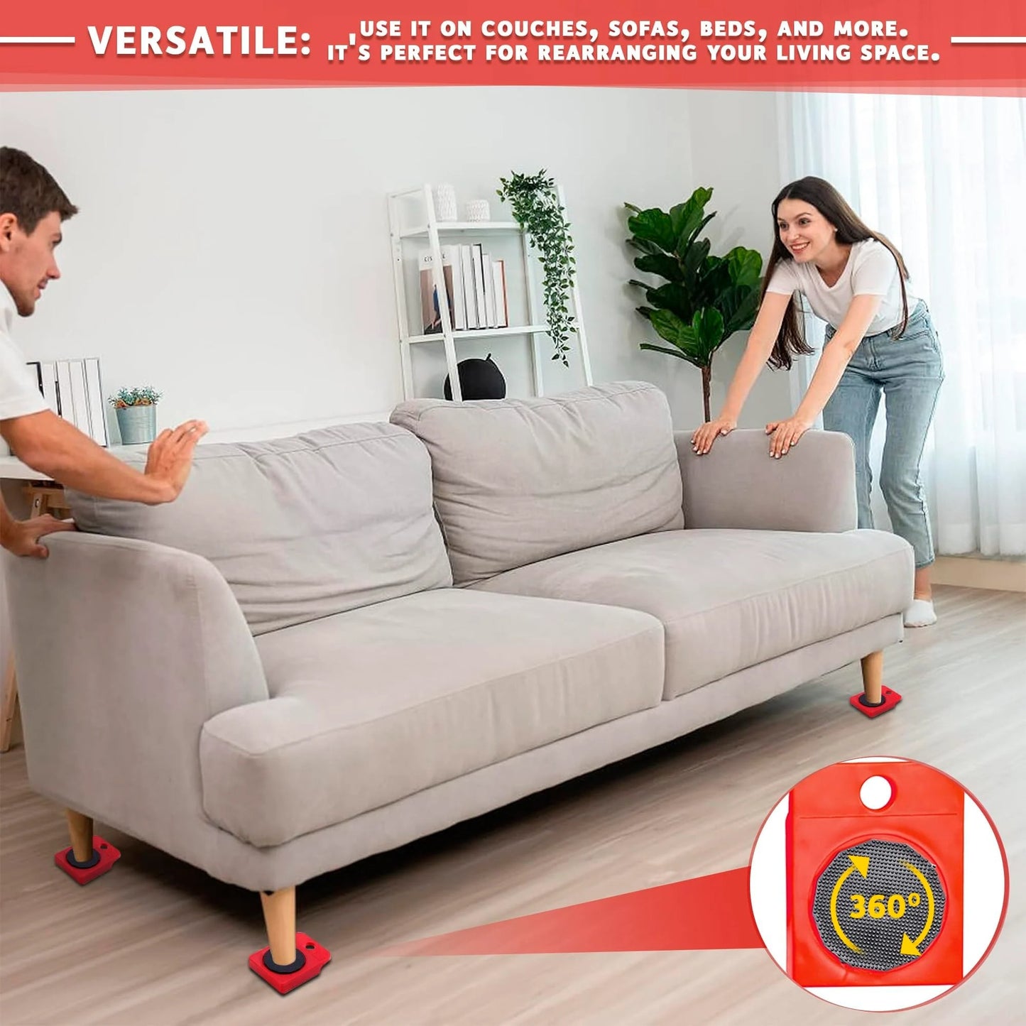 🔥Heavy Furniture Moving Set – Lift & Slide Furniture Easily