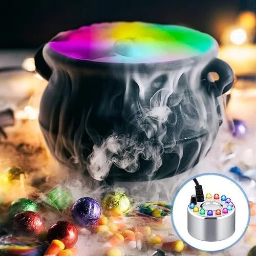 🎃Halloween Ultrasonic mist generator with 12 LEDs👿