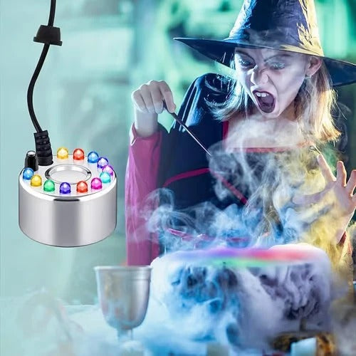 🎃Halloween Ultrasonic mist generator with 12 LEDs👿
