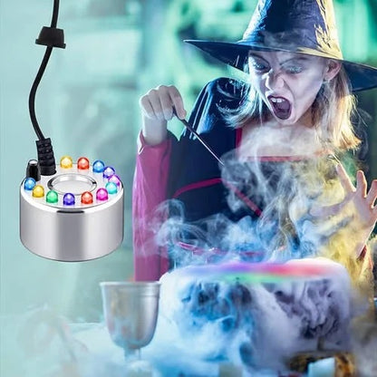 🎃Halloween Ultrasonic mist generator with 12 LEDs👿