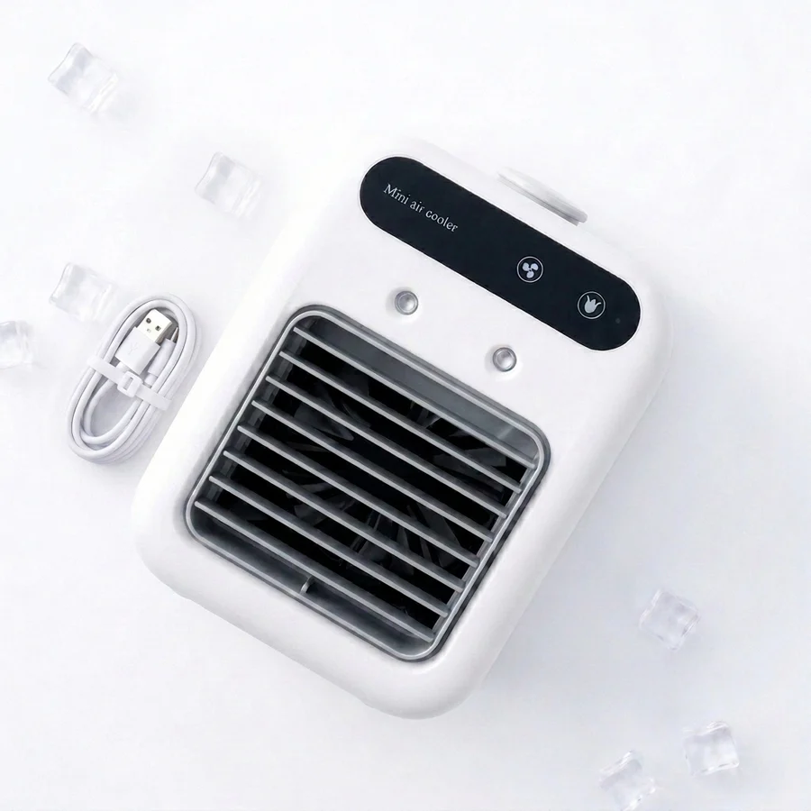 ❄️Beat Summer Heat｜2-in-1 Spray & Cooling Mini Portable  Air Cooler