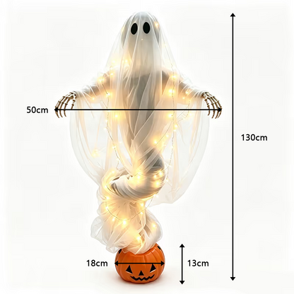 👻Swirling Ghost Pumpkin Yard Lamp🎃