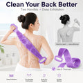 ✨🛁 Double-Sided Silicone Back Scrubber – Long Exfoliating Bath Brush