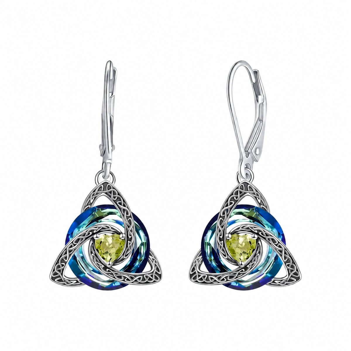 💎Celtic Trinity Knot Birthstone Earrings