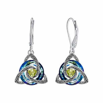💎Celtic Trinity Knot Birthstone Earrings