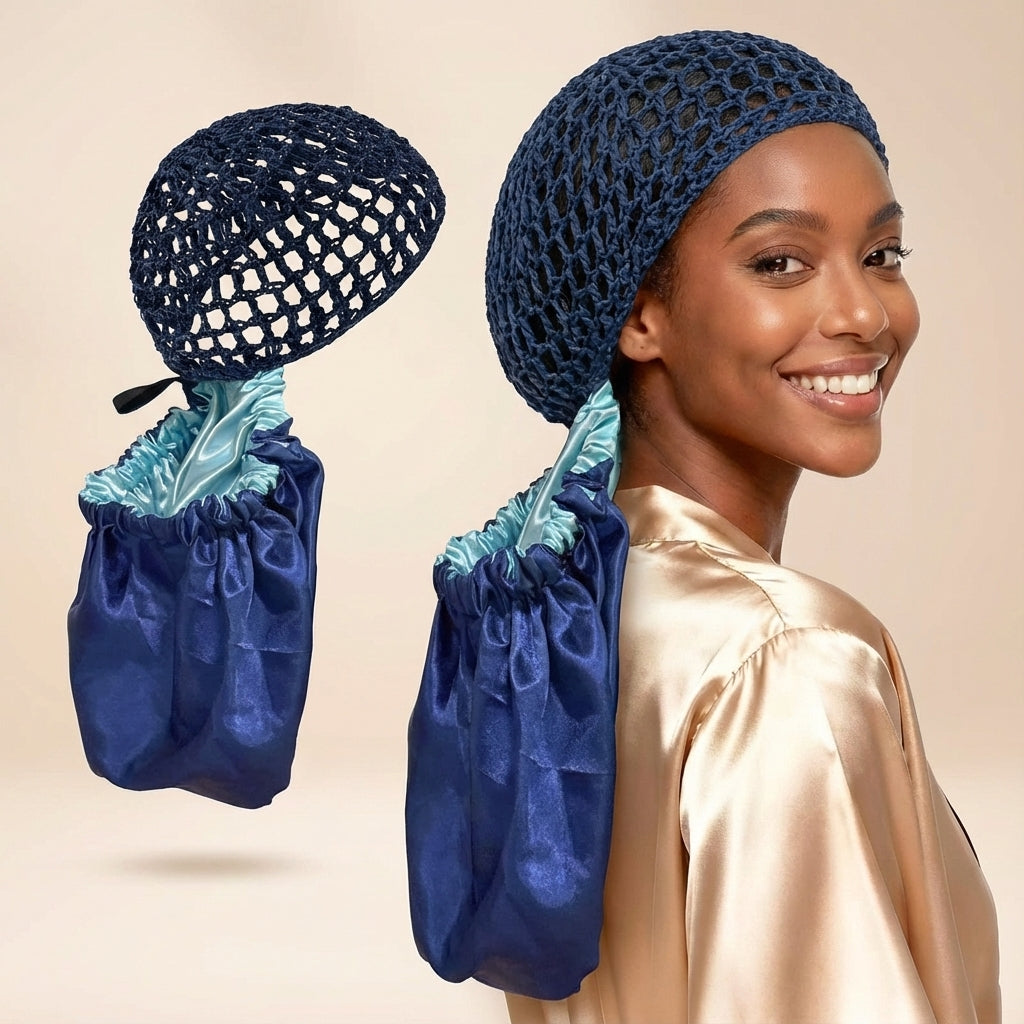 Silkissy-2 in1 Wrap Cap Bonnet