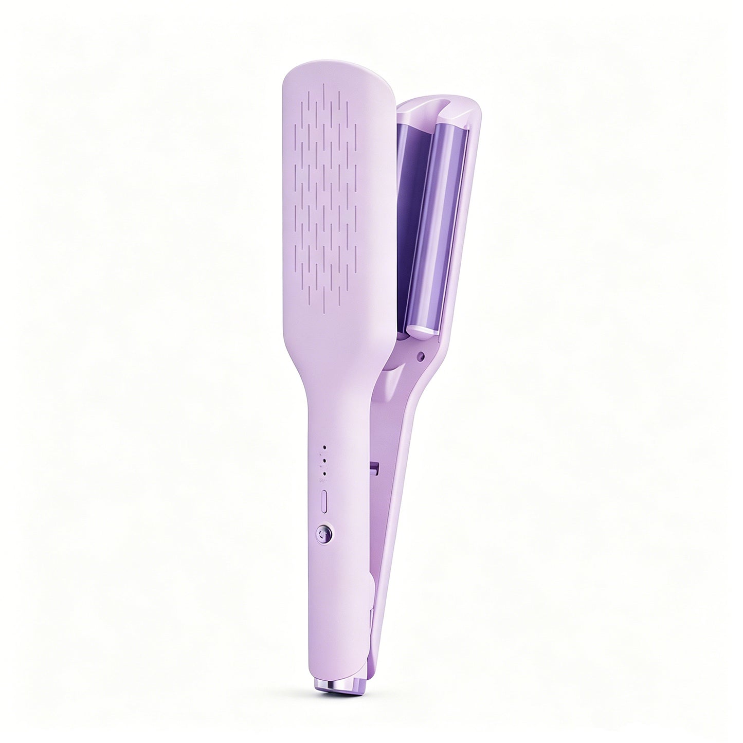 🔥32MM Deep V Beach Wave Crimper, Negative Ion Fast Heating Hair Waver Curler