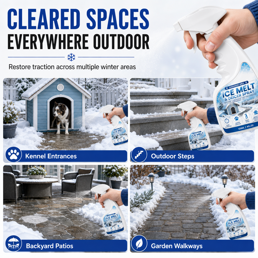 🔥Outdoor De-Icing & Snow Melting Spray – pet-safe, dissolves frost on contact. Clear steps, walkways & patios fast