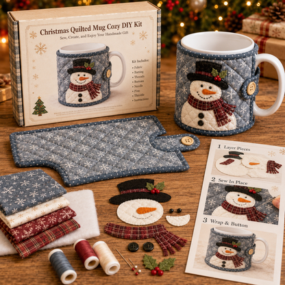 🎄 DIY Christmas Mug Cozy Sewing & Craft Kit