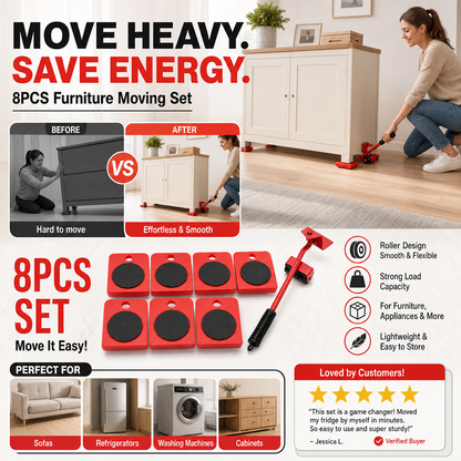 🔥 Hot Deal! ⌛️Furniture Casters – Move Heavy Furniture with Ease & Protect Your Floors, All by Yourself ✨