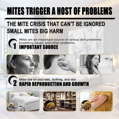 ⏳LAST DAY SALE ONLY $17.9!!🌿🛡️ The US’s #1 Natural Mite Control Sachet– Vetted by Allergy US • 100% Chemical-Free • Safe for Babies, Pets & Asthma Sufferers 🛏️✨