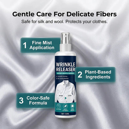🔥Instant Wrinkle Release Travel Spray Static Free No Iron Fabric Refresher