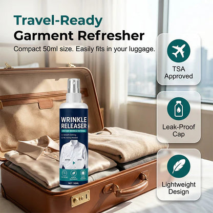 🔥Instant Wrinkle Release Travel Spray Static Free No Iron Fabric Refresher