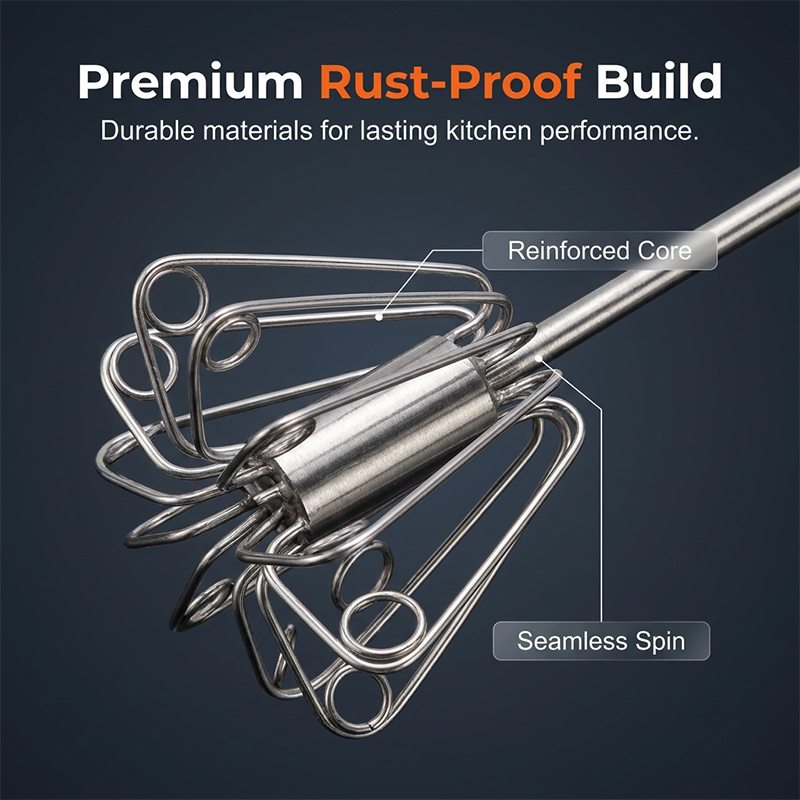 🔥 Versatile Stainless Steel Egg Beater (hands-free, easy to use)