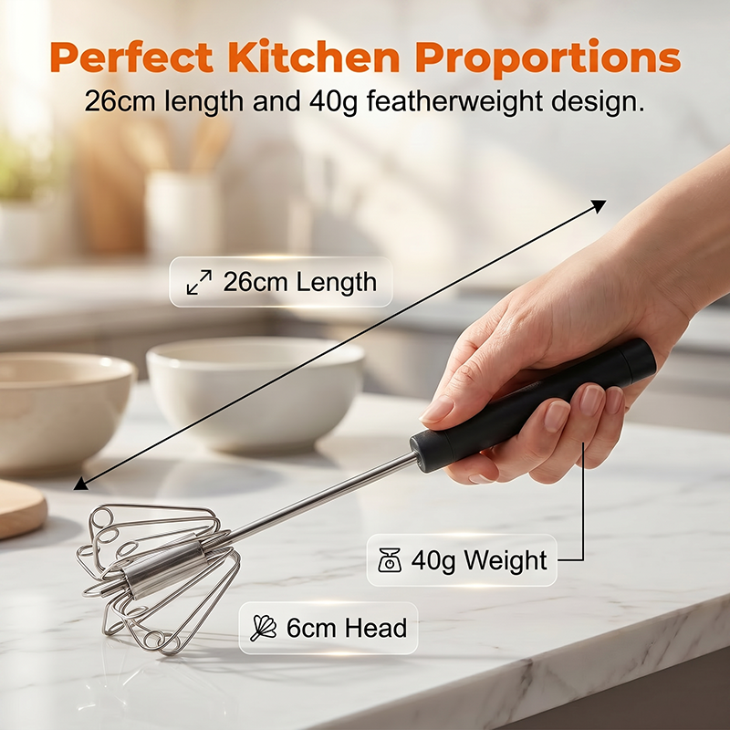 🔥 Versatile Stainless Steel Egg Beater (hands-free, easy to use)