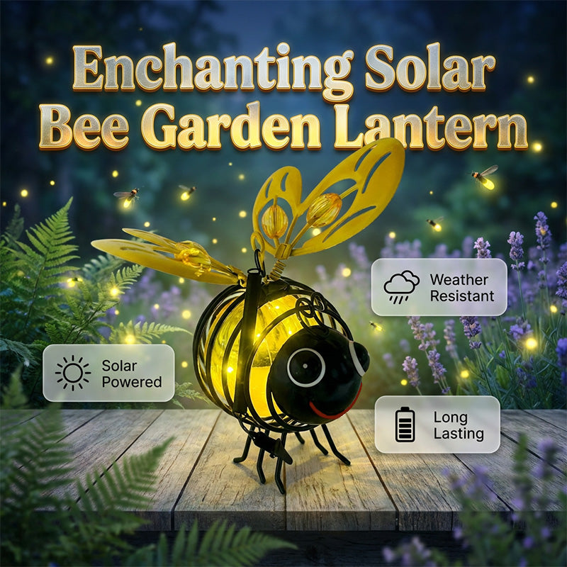 ⏰🔥LIMITED TIME 50% OFF!🔥50K+ SOLD! Solar-powered hanging bee lamp🌞🌜