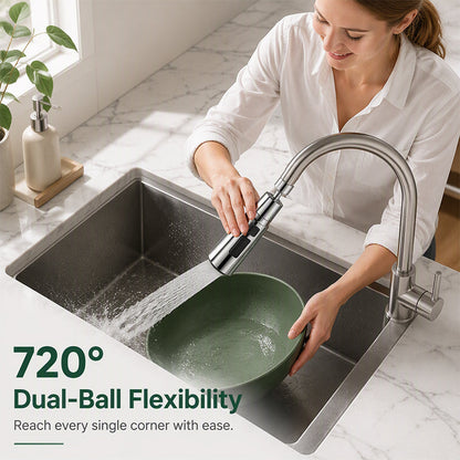 🚰 720° Rotating Faucet Extender –   22mm Connector