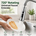 🚰 720° Rotating Faucet Extender –   22mm Connector