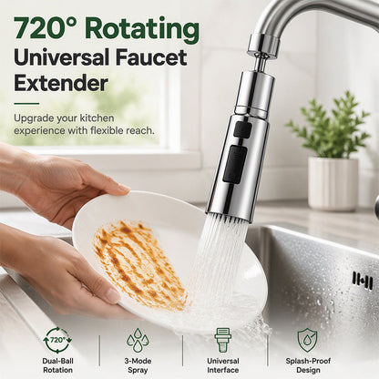 🚰 720° Rotating Faucet Extender –   22mm Connector