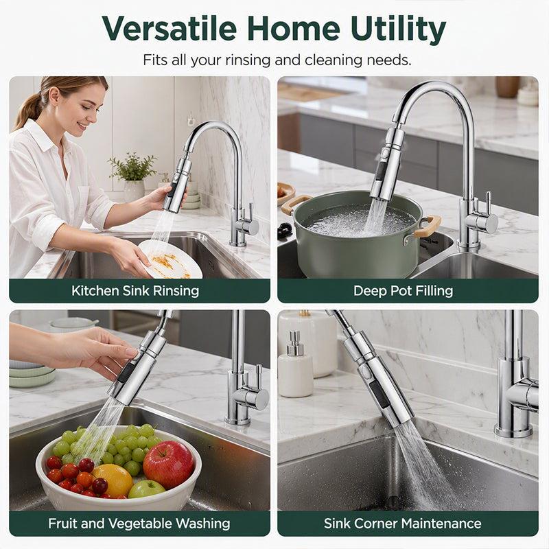 🚰 720° Rotating Faucet Extender –   22mm Connector