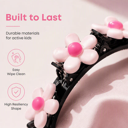 ✨ Cartoon Braiding Headband — Integrated Mini Clips, Instant Braids for Girls