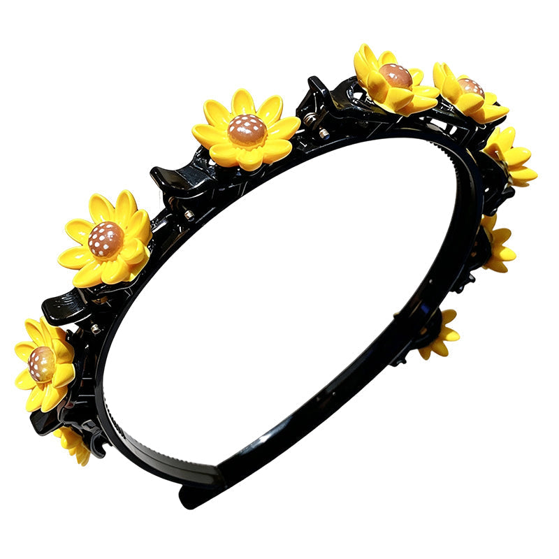 ✨ Cartoon Braiding Headband — Integrated Mini Clips, Instant Braids for Girls