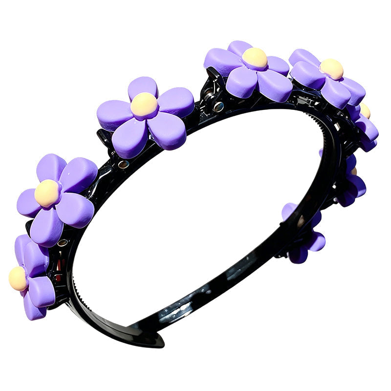 ✨ Cartoon Braiding Headband — Integrated Mini Clips, Instant Braids for Girls