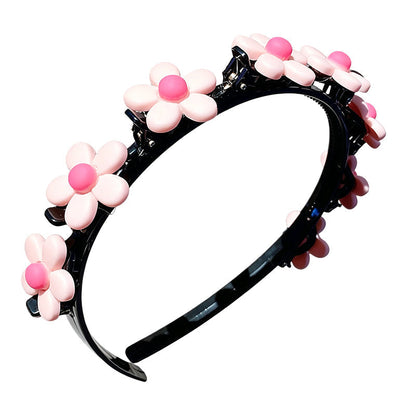 ✨ Cartoon Braiding Headband — Integrated Mini Clips, Instant Braids for Girls