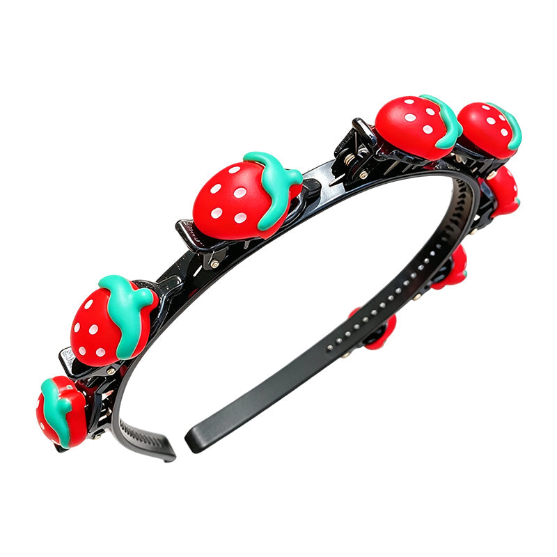 ✨ Cartoon Braiding Headband — Integrated Mini Clips, Instant Braids for Girls