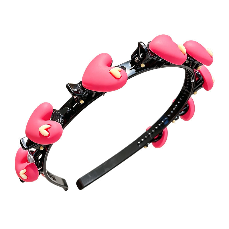 ✨ Cartoon Braiding Headband — Integrated Mini Clips, Instant Braids for Girls