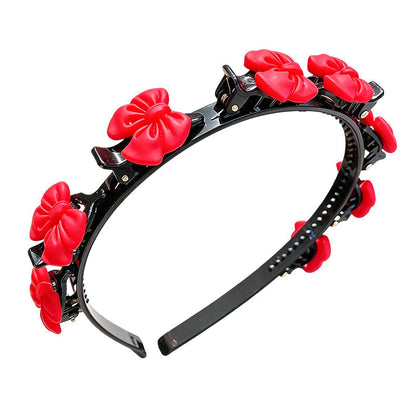✨ Cartoon Braiding Headband — Integrated Mini Clips, Instant Braids for Girls