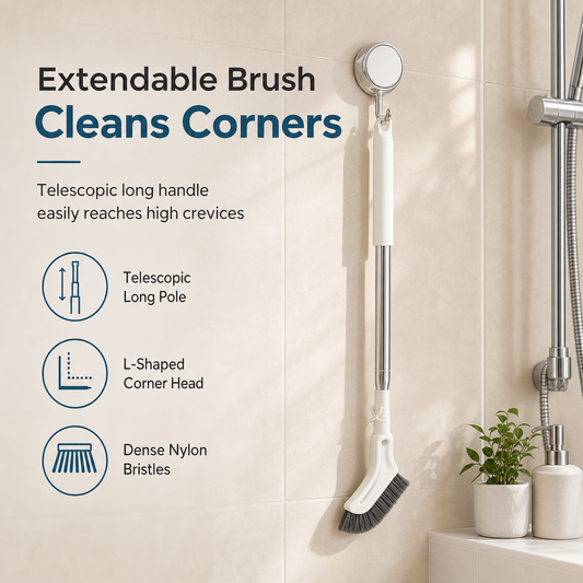 Multifunctional Extendable Long Handle Floor Scrub Brush（副本）