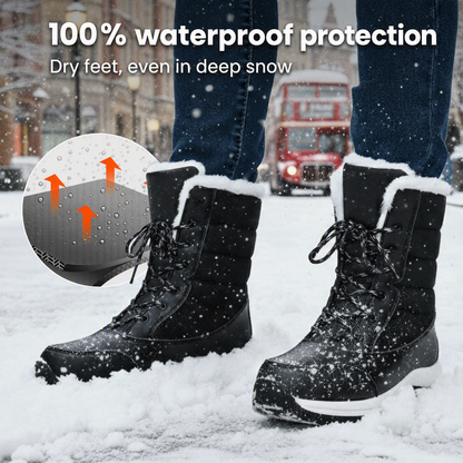 🥾Women's Waterproof Plush-Lined Mid-Calf Snow Boots🔥