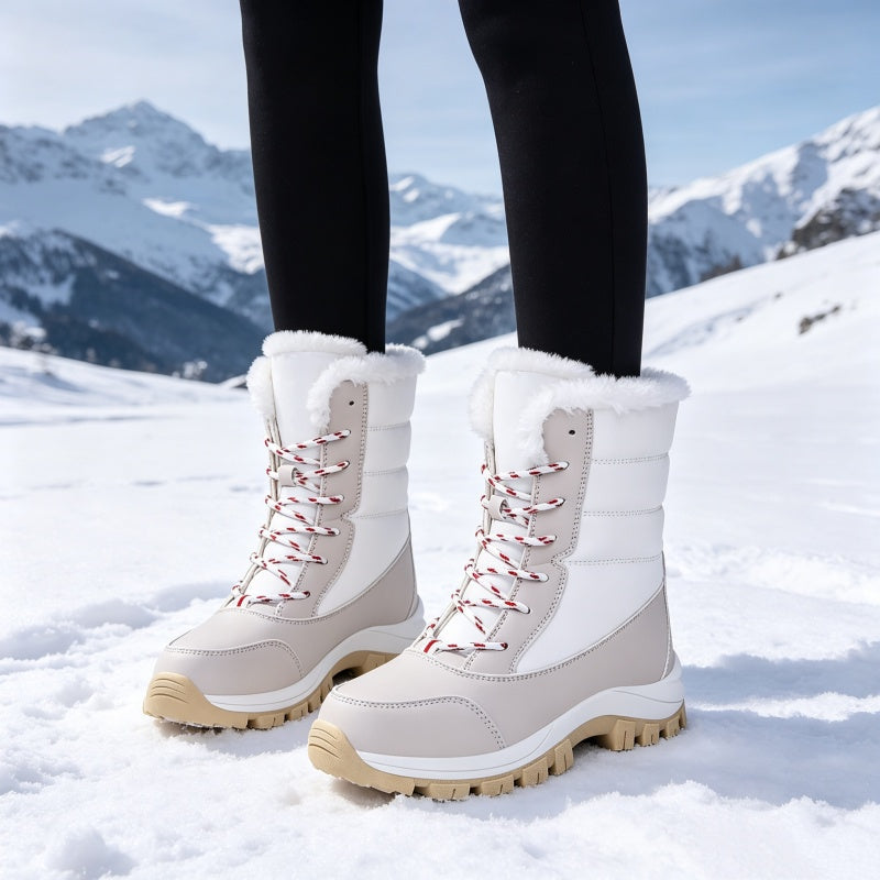 🥾Women's Waterproof Plush-Lined Mid-Calf Snow Boots🔥