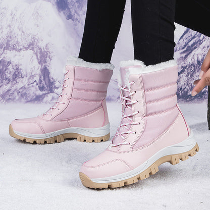 🥾Women's Waterproof Plush-Lined Mid-Calf Snow Boots🔥