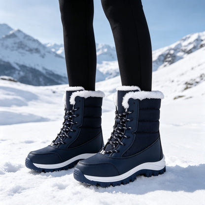 🥾Women's Waterproof Plush-Lined Mid-Calf Snow Boots🔥