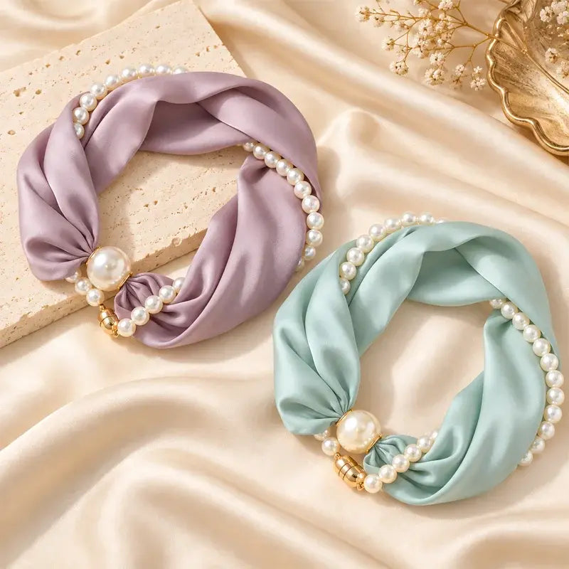 🎁🎄Christmas Sale 50% OFF!💞50K+ SOLD!✨Pearl Scarf Necklace