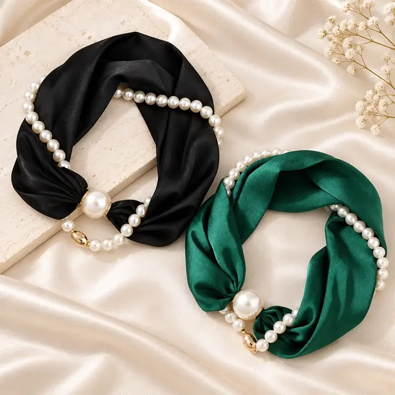 🎁🎄Christmas Sale 50% OFF!💞50K+ SOLD!✨Pearl Scarf Necklace