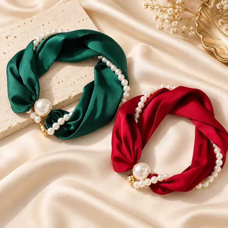 🎁🎄Christmas Sale 50% OFF!💞50K+ SOLD!✨Pearl Scarf Necklace
